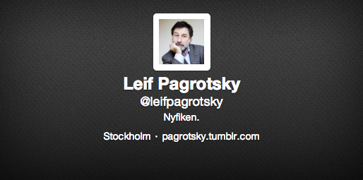 Leif Pagrotsky är kort och gott nyfiken. 